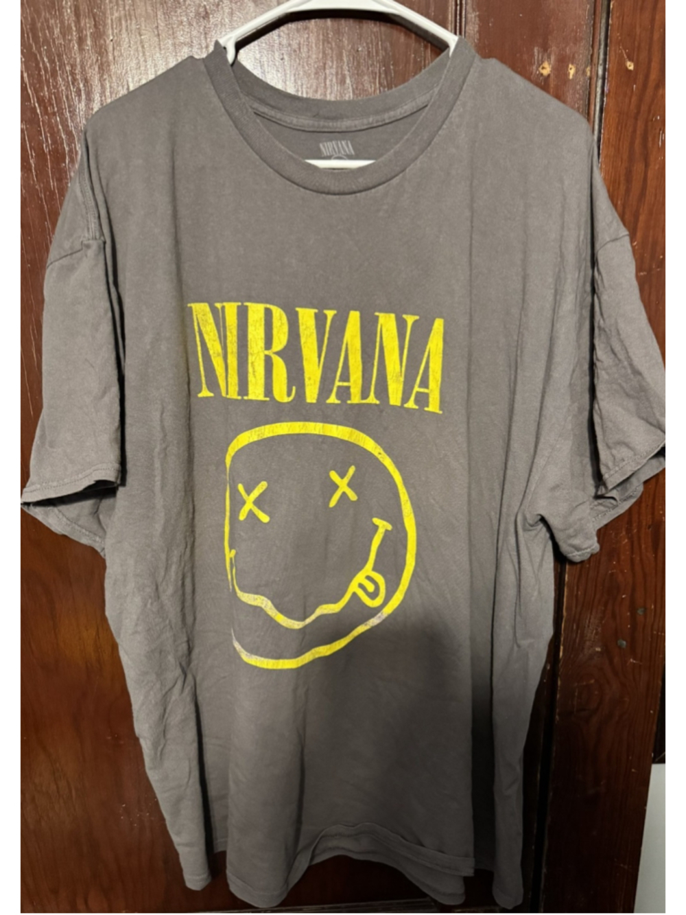 Nirvana Vintage Logo t-shirt Gray Men's size 2XL
